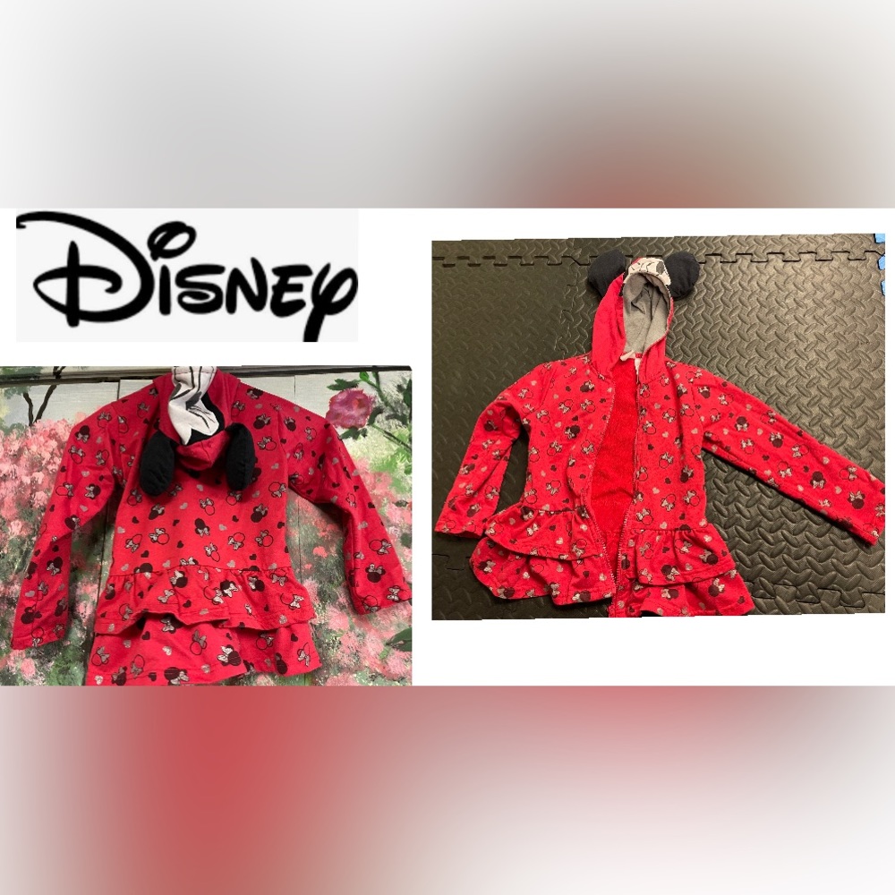 Disney Minnie Mouse with ears hoodie jacket